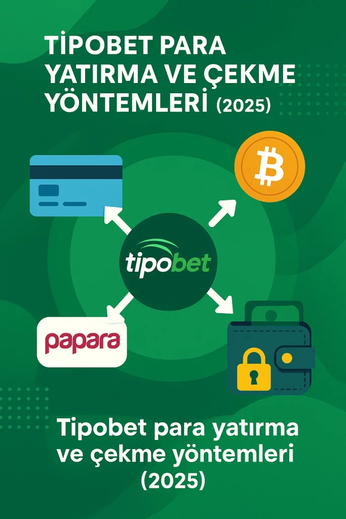 Tipobet para yatırma ve çekme yöntemleri 2025